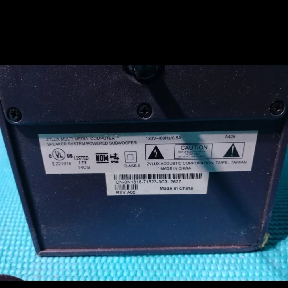 Dell A425 Zylux Multimedia Computer Speaker System Subwoofer
